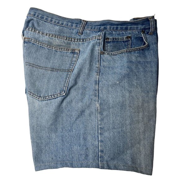 OPEN Trails MODIFIED Shorts Adults Mens W38 Blue Denim Distressed Jeans - Picture 4 of 5